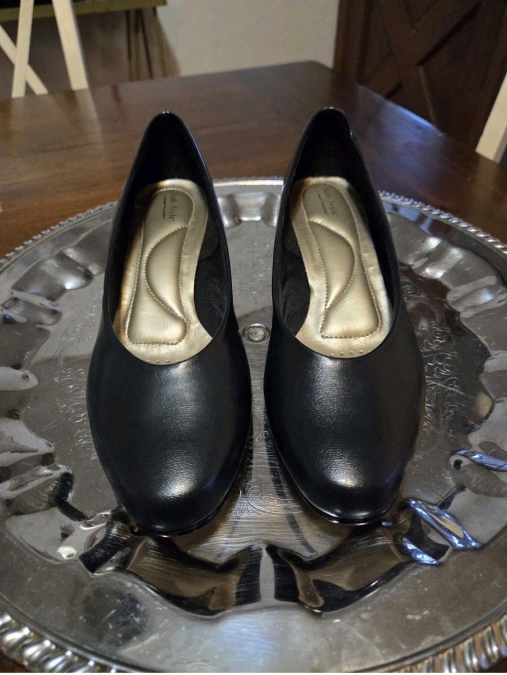 Soft Style by Hush Puppies "Angel II" pumps, 8 1/2 M, Navy